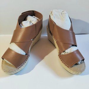 PureSole Tan Size 8M Genuine Leather Sandal Shoes
